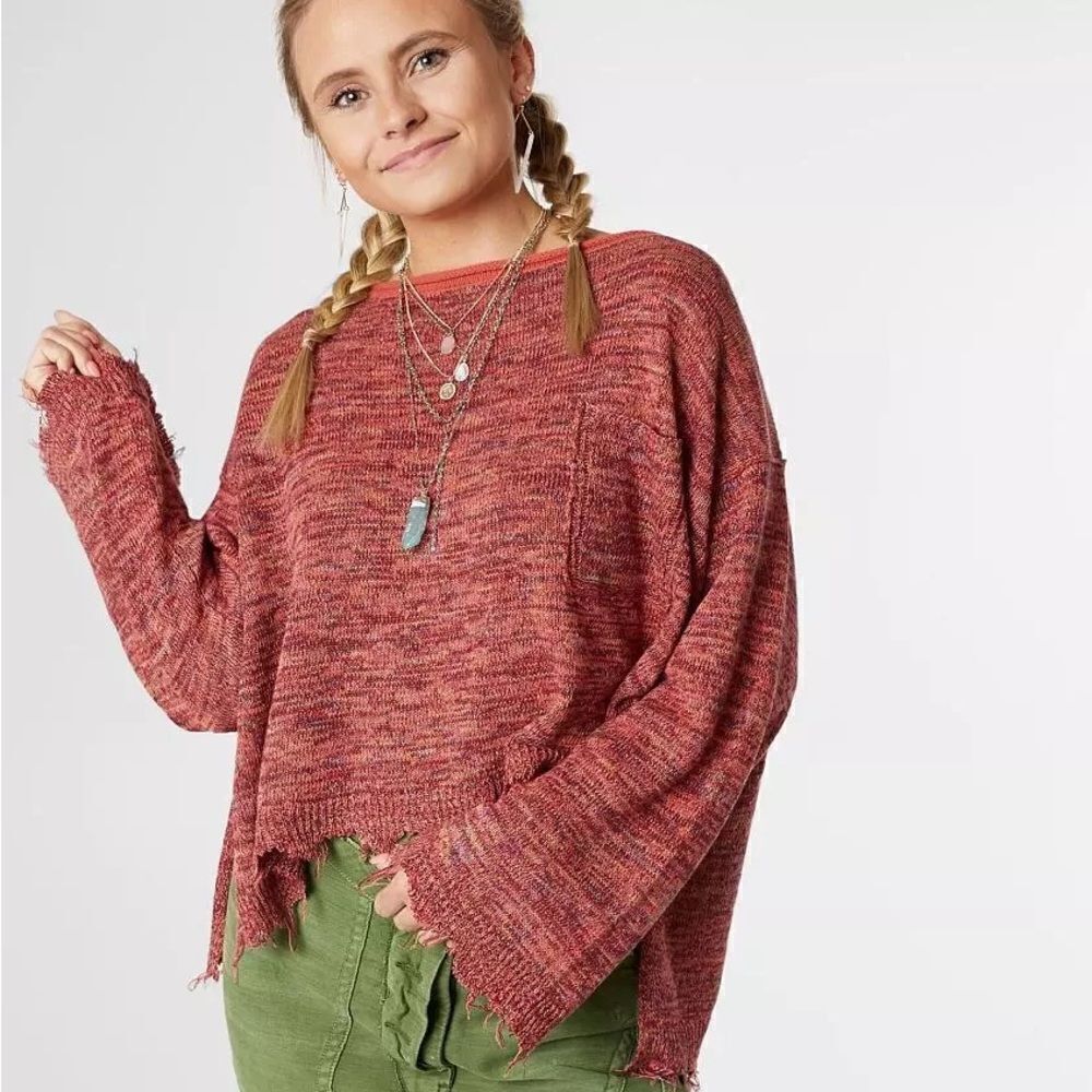 FREE PEOPLE Prism Spacedye Oversized Sweater - Small
